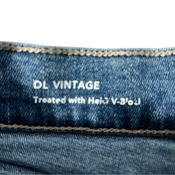 DL1961 Blue Flare Wide Leg Jeans - Picture 7 of 9